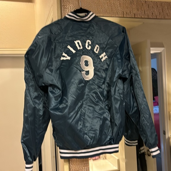 Vindcon 9 blue satin bomber jacket - Picture 3 of 4
